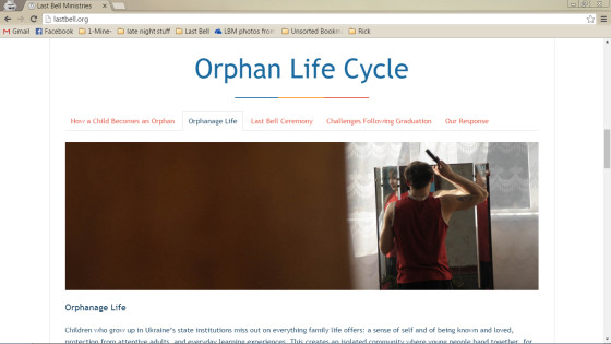 Orphan Life Cycle on the home page